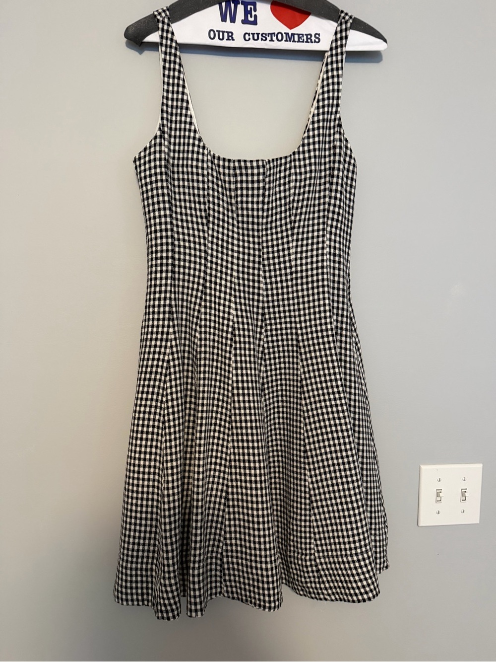 Bailey 44 Black and White Gingham Maxi Dress